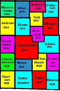Townships Of Darke County Ohio